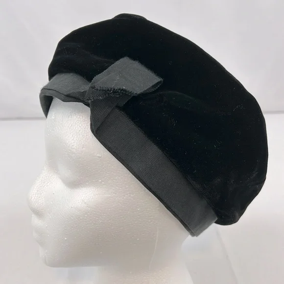 Vintage | Accessories | Vintage Velvet Beret With Matching 